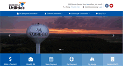 Desktop Screenshot of marshfieldutilities.org